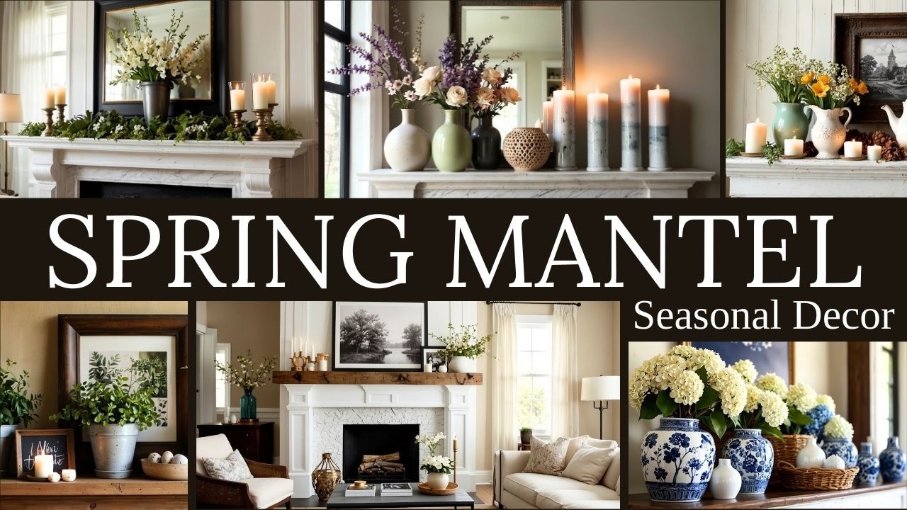 🌸 Top 5 Stunning Mantel Decor Ideas for Spring 2025 | Elegant & Fresh Spring Styling