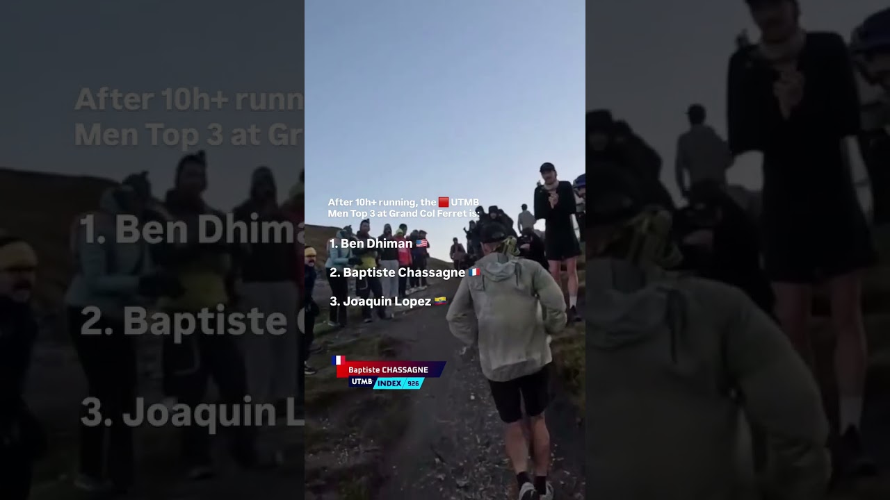 🟥 UTMB - Top 3 men after the night - HOKA UTMB Mont-Blanc 2026