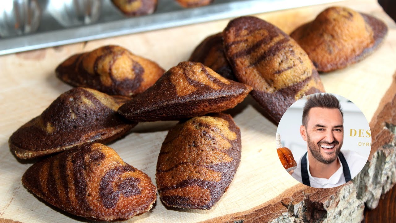 Madeleines marbrées façon Cyril Lignac