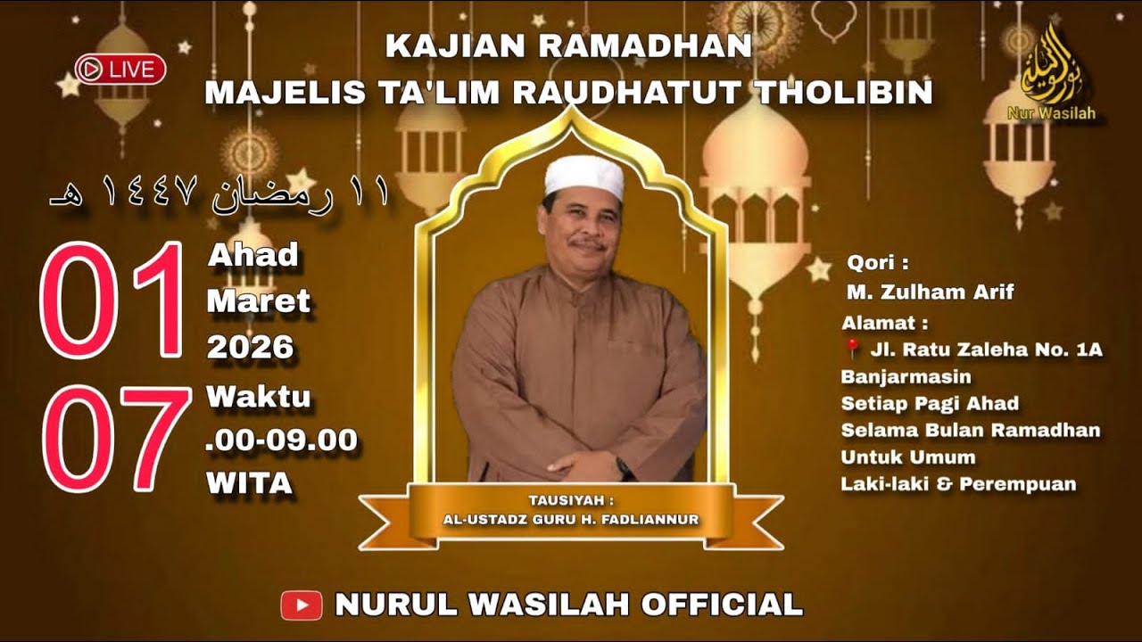 PENGAJIAN RUTIN | MAJELIS TA'LIM RAUDHATUT THOLIBIN
