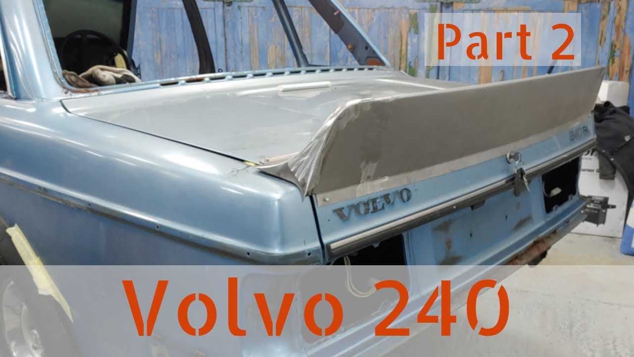 Volvo 240 Project - Day 2 Ducktail Spoiler Fabrication and Teardown