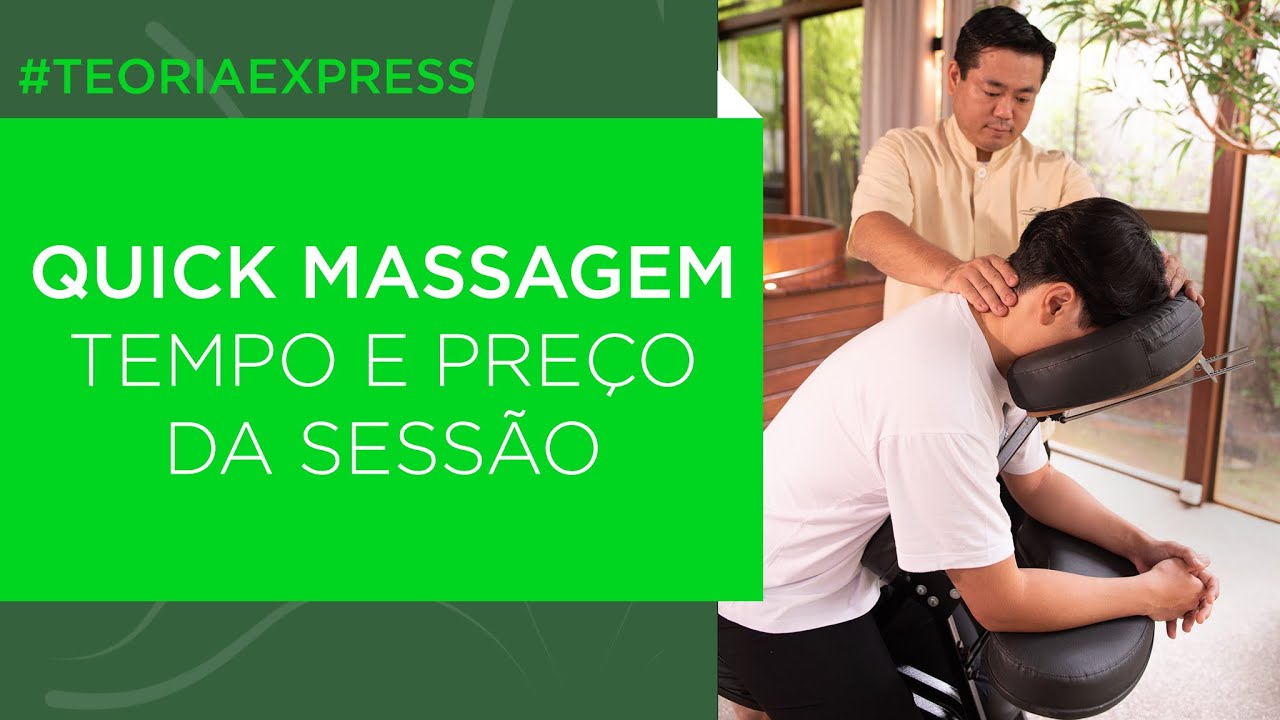 Tempo e valor da sess&atilde;o de quick massagem