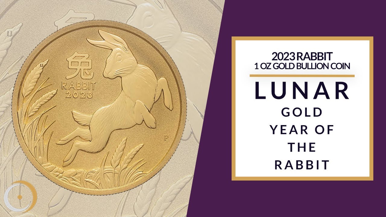 2023 Perth Mint Year of the Rabbit 1 oz Gold Australian Lunar Coins
