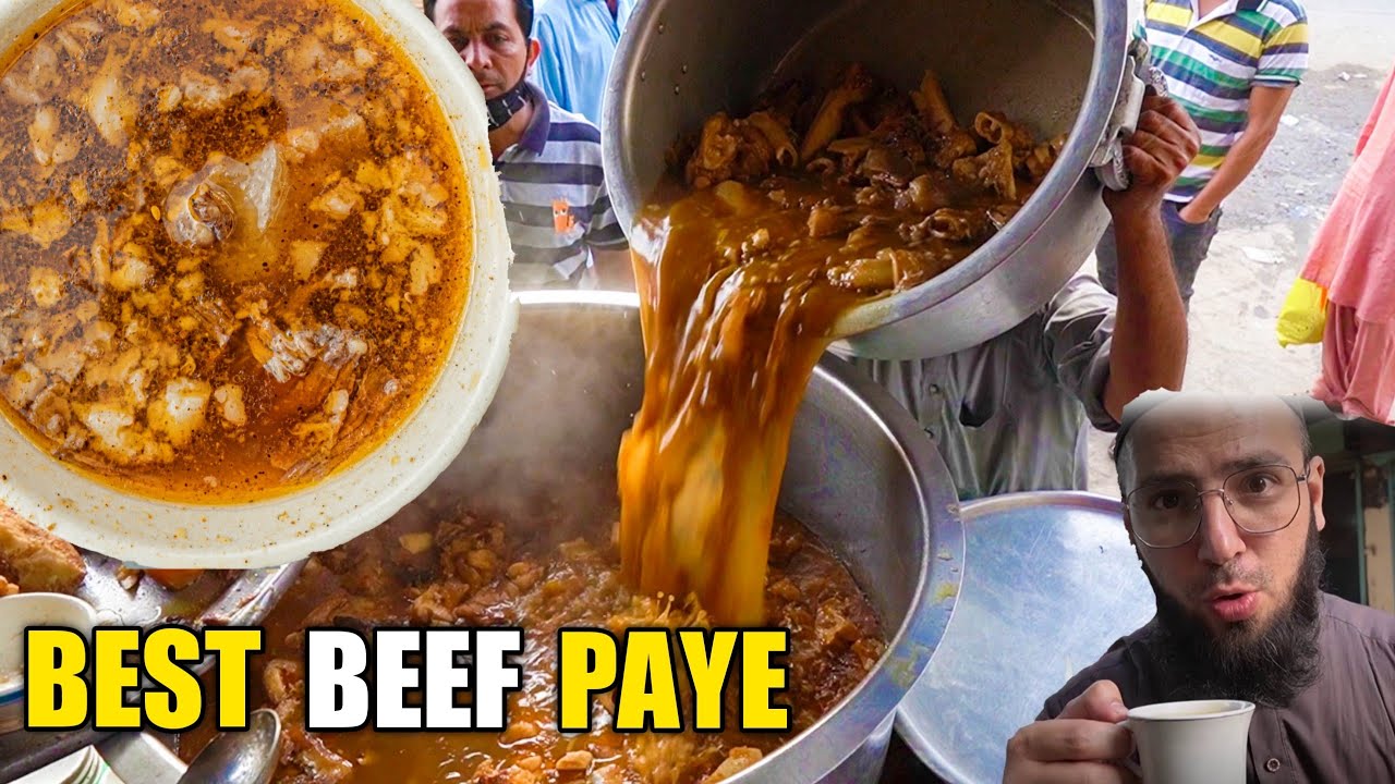 Best Bong Paye Nashta in Lahore | Best Street Food of Pakistan | Shakeel Bong Paye