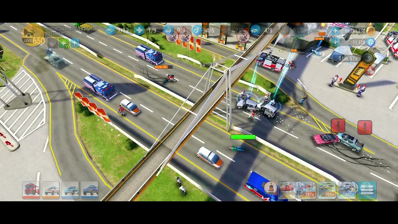 EMHQ Gameplay - Wrong-way driver on the freeway! #emergencyhq