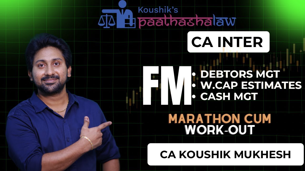 CA INTER WORKING CAPITAL CHAPTER POWER PLAY REVISION - 8 MARKS