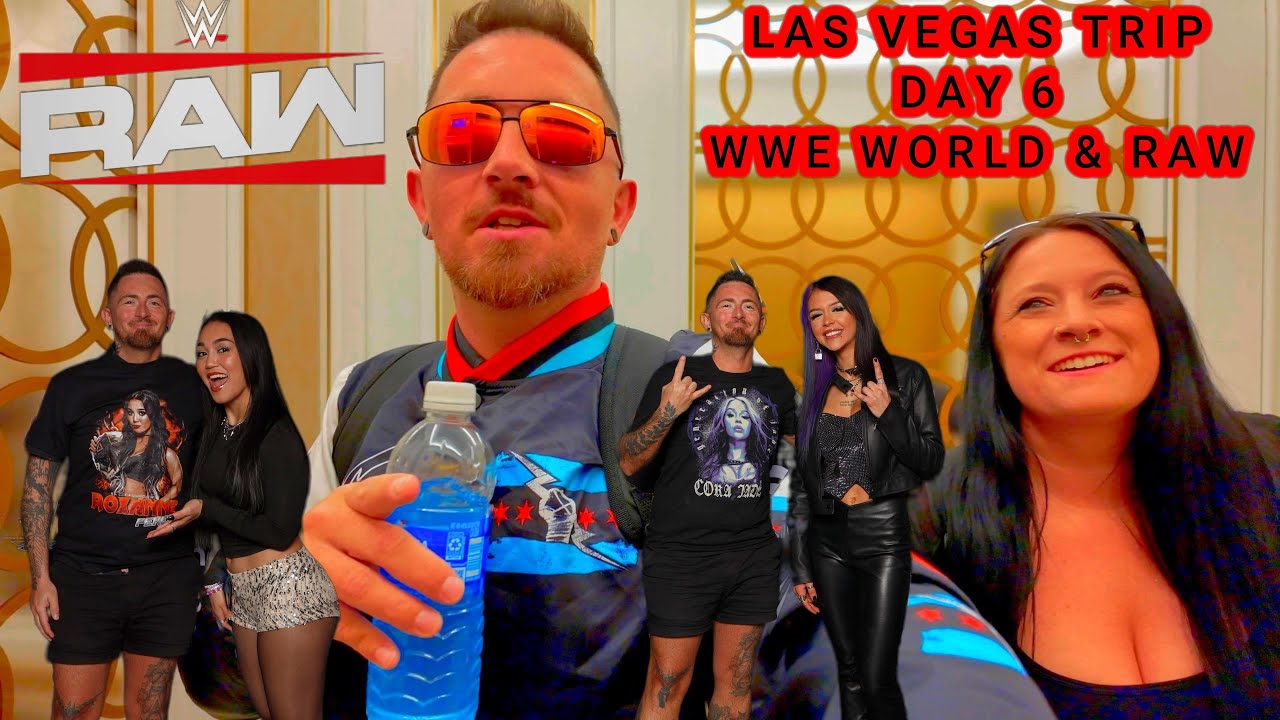 WrestleMania 41 l VLOG of LAS VEGAS   DAY 6  - RAW, WWE WORLD & FOOD!