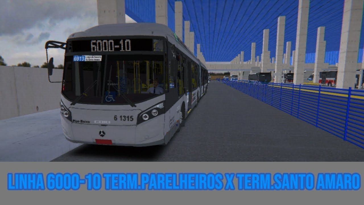 🔵 PBSC | Caio Millennium BRT I | Linha 6000-10 Term.parelheiros X Term.Santo amaro|Mapa projeto sp 🔵
