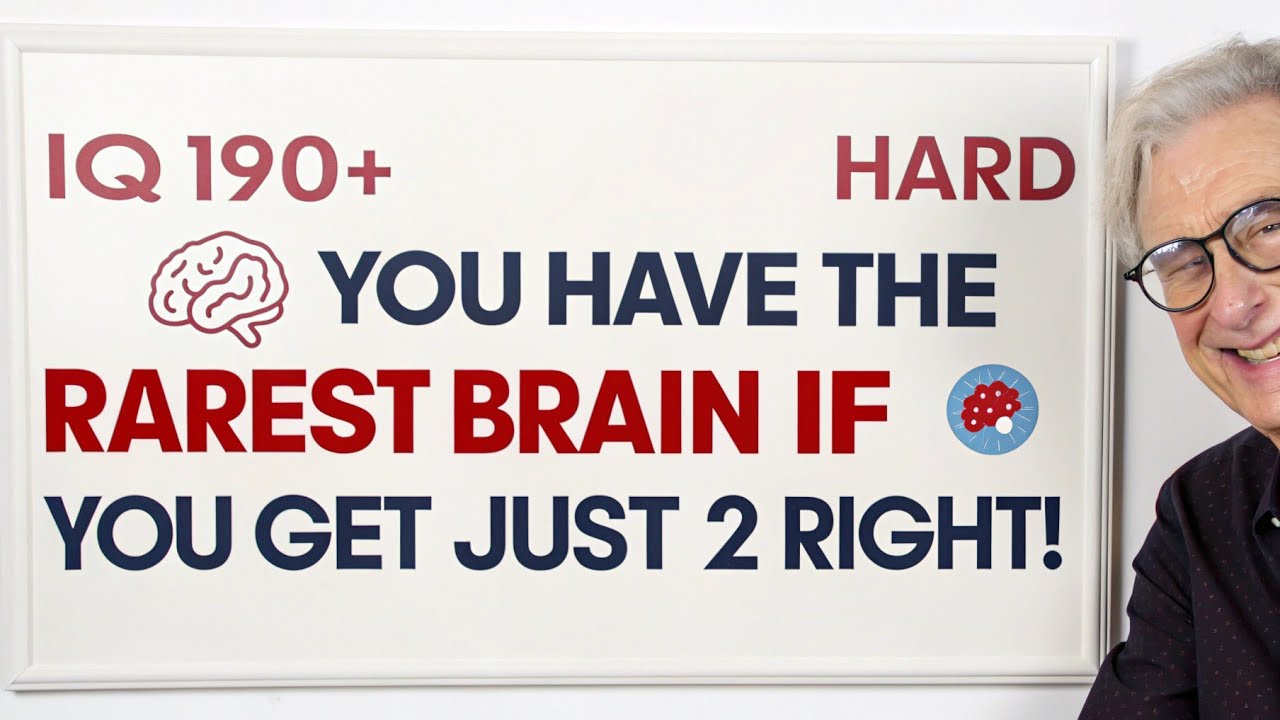 😱🧠 YOU HAVE THE RAREST BRAIN IF YOU GET JUST 2 RIGHT!⁉️