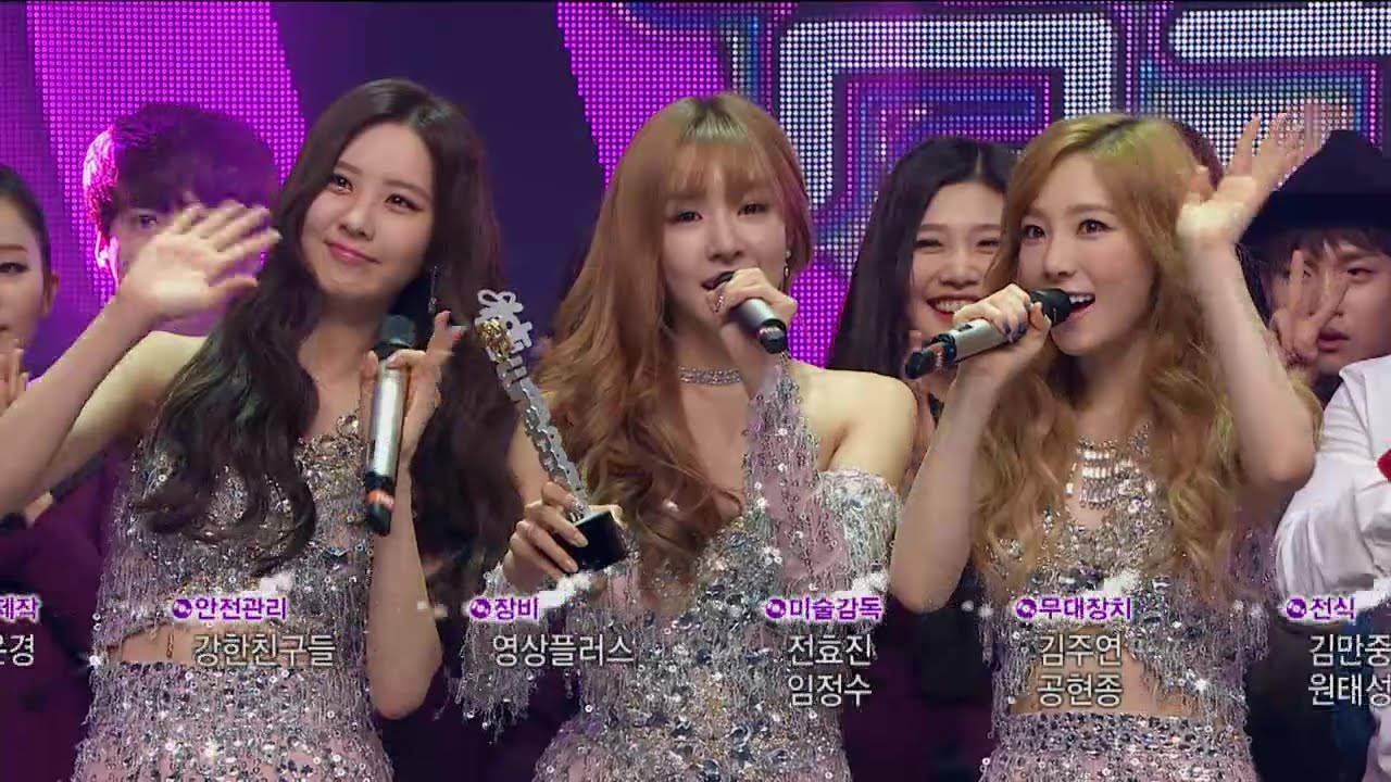 【TVPP】SNSD-TTS - Winner Interview of 'Holler', 소녀시대-태티서 - 'Holler' 1위 소감 @ Show Music core Live