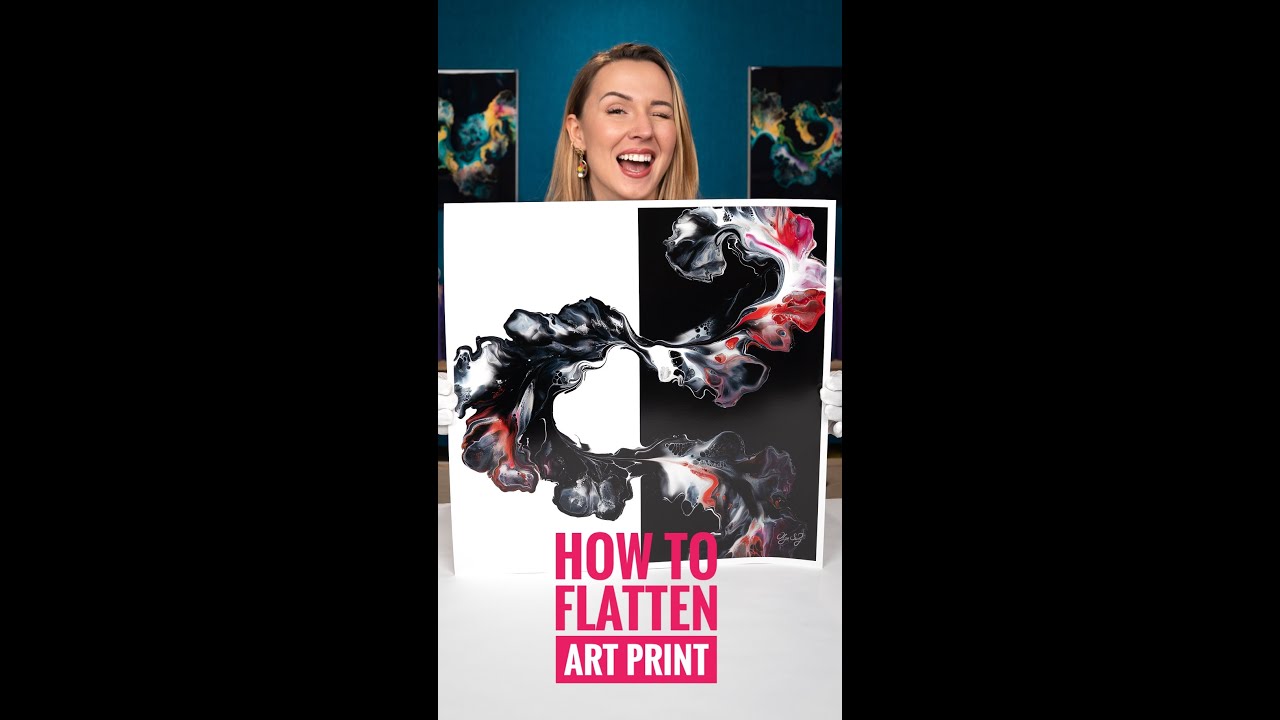 How to Flatten Art Print (After Tube) #shorts