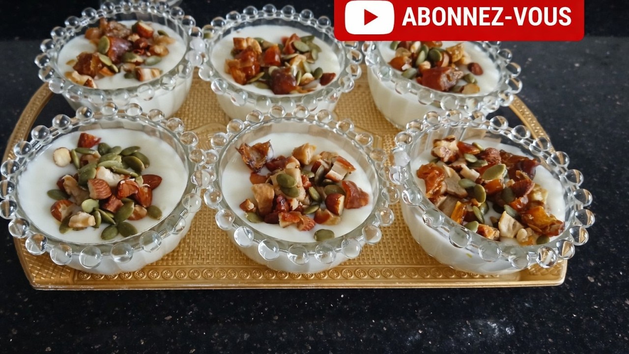 تحلية سحور رمضان في 5 دقايق 😍 بدون فرن وبمكونات بسيطة غادي تعشقوها! 🌙#رمضان #تحلية_سحور#وصفات_رمضان