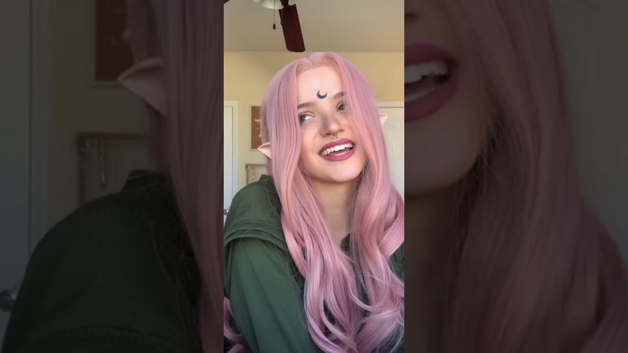 UniWigs Coral Doll | Pastel Pink Long Wavy Synthetic Lace Front Wig