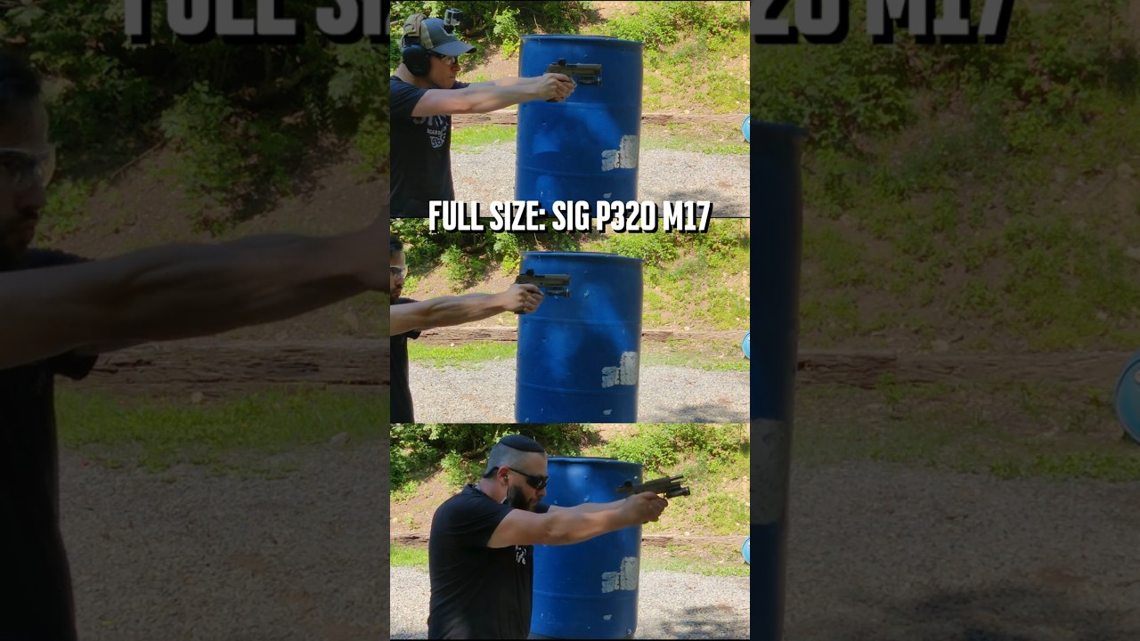 Pistol Size Recoil Comparison FULL-SIZE vs COMPACT vs MICRO
