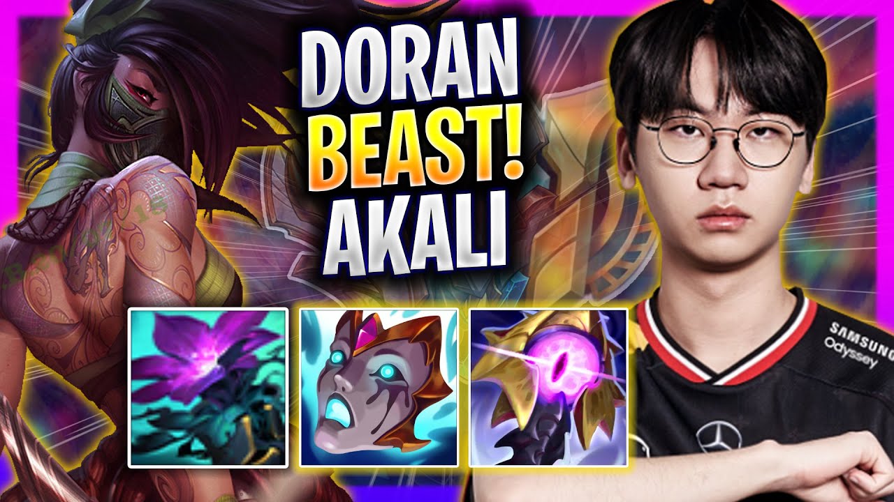 DORAN IS A BEAST WITH AKALI TOP! - T1 Doran Plays Akali TOP vs Dr. Mundo! | Season 2025