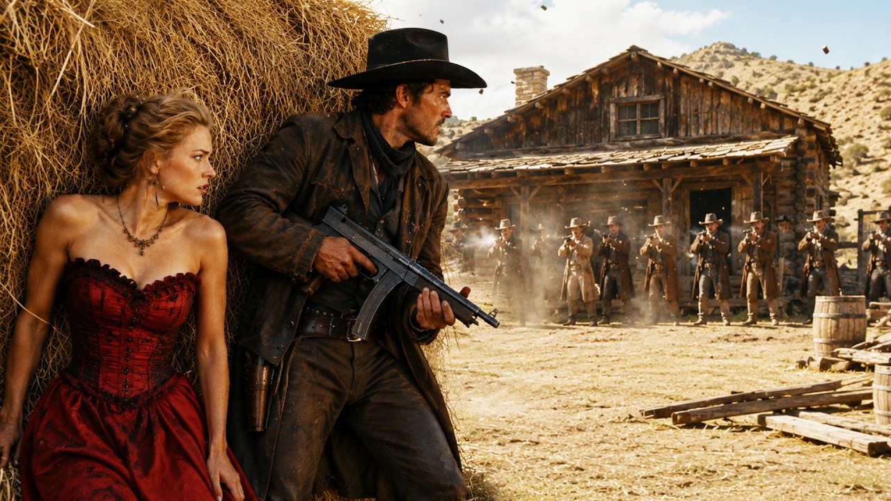 Bandits rob a passing beauty, unaware the man beside her is a top cowboy! | Western