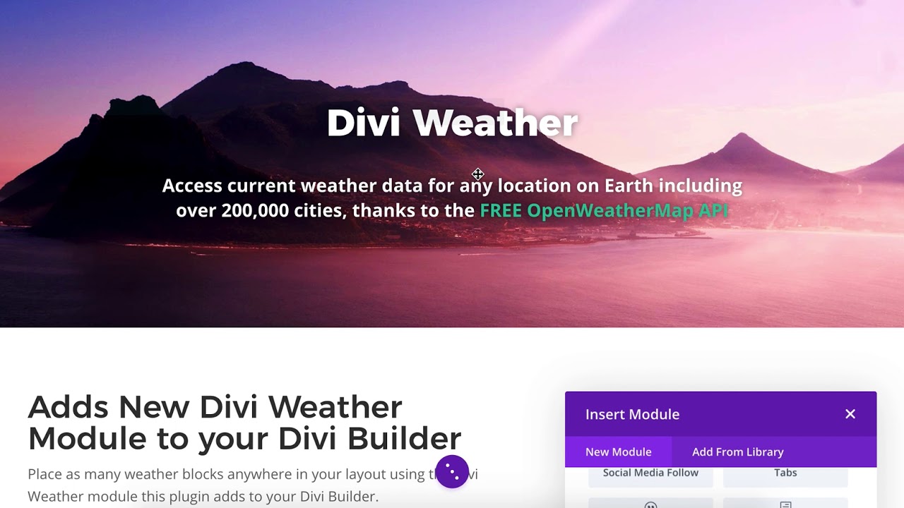 Divi Weather Plugin 2.0