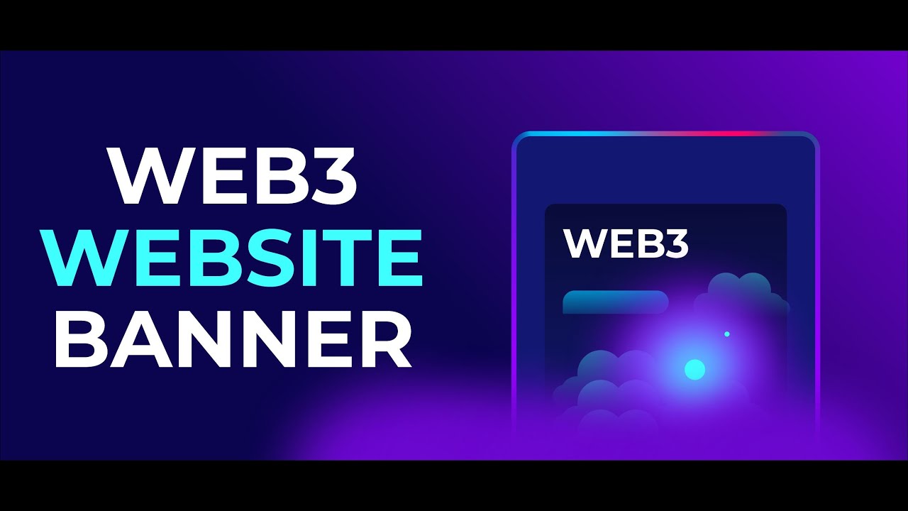 How to Design a Futuristic Web3 Website Banner (Modern UI/UX)