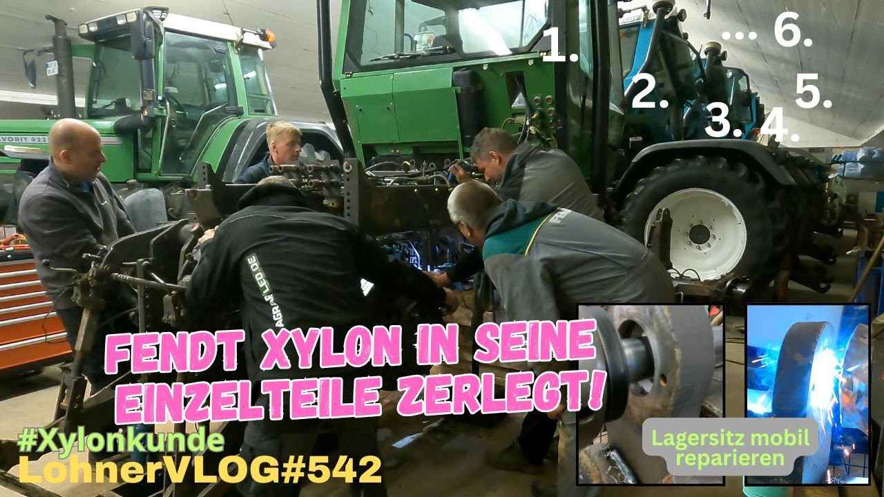 LohnerVLOG#542 Fendt-Xylon-Wissenszentrale, wenn ein Hobby ausartet! I Drehgelenk/EP/Getriebe/Motor