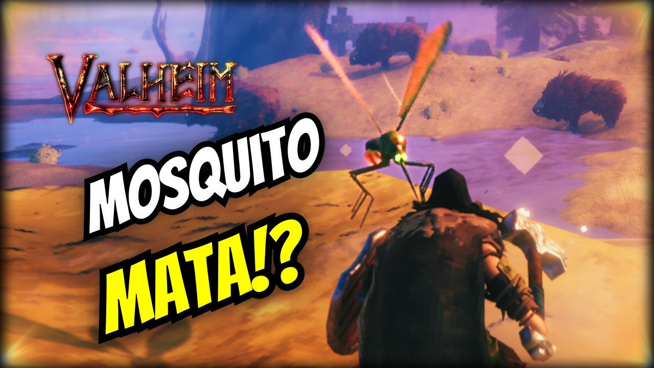 O MOSQUITO DA PLANÍCIE MATA MESMO? 😱 | VALHEIM ZERO TO HERO #9 🔴 AO VIVO