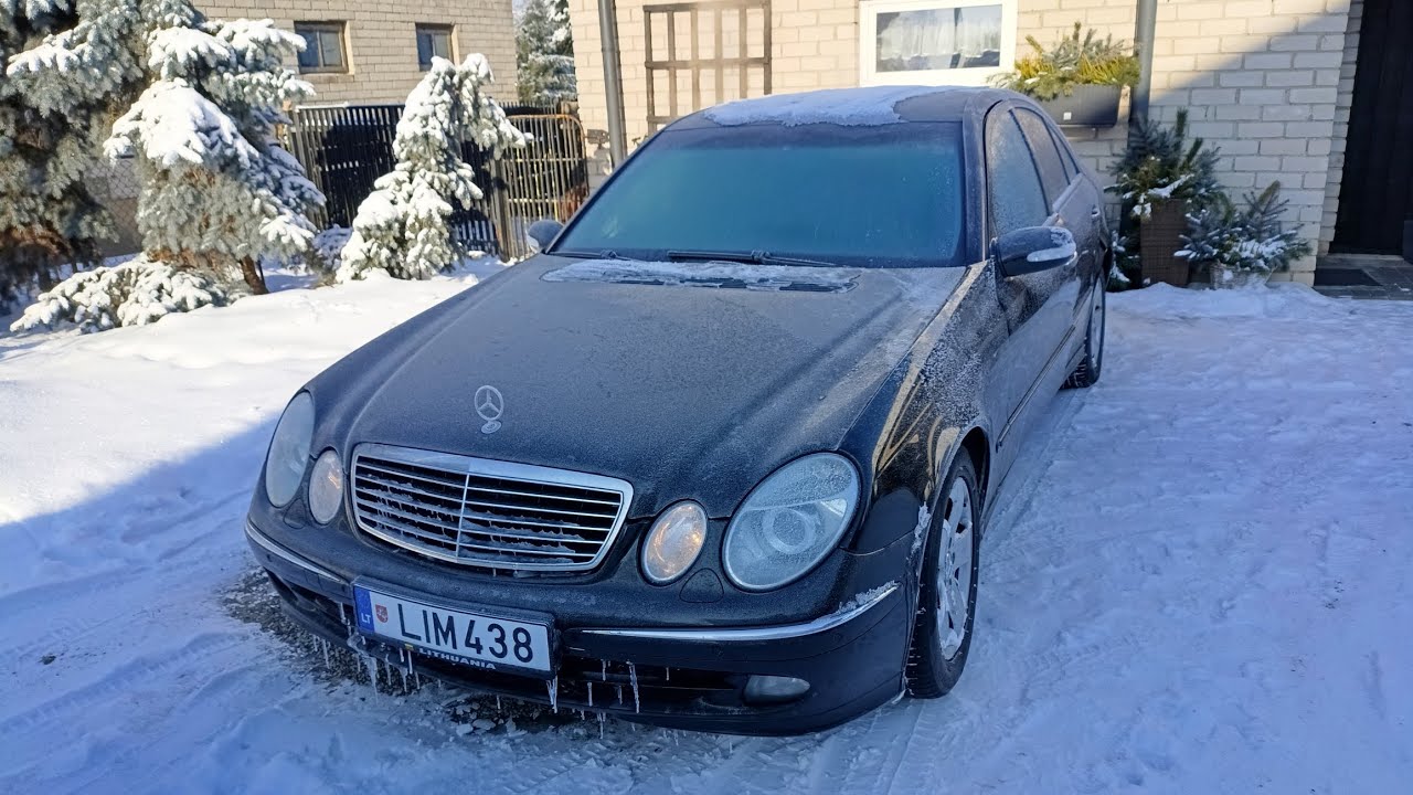Mercedes W211 E220 CDI Cold start -20°C
