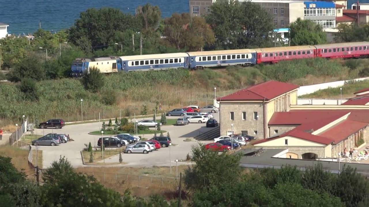 Tren sosind in Eforie Nord, pe langa Baile Reci cu namol