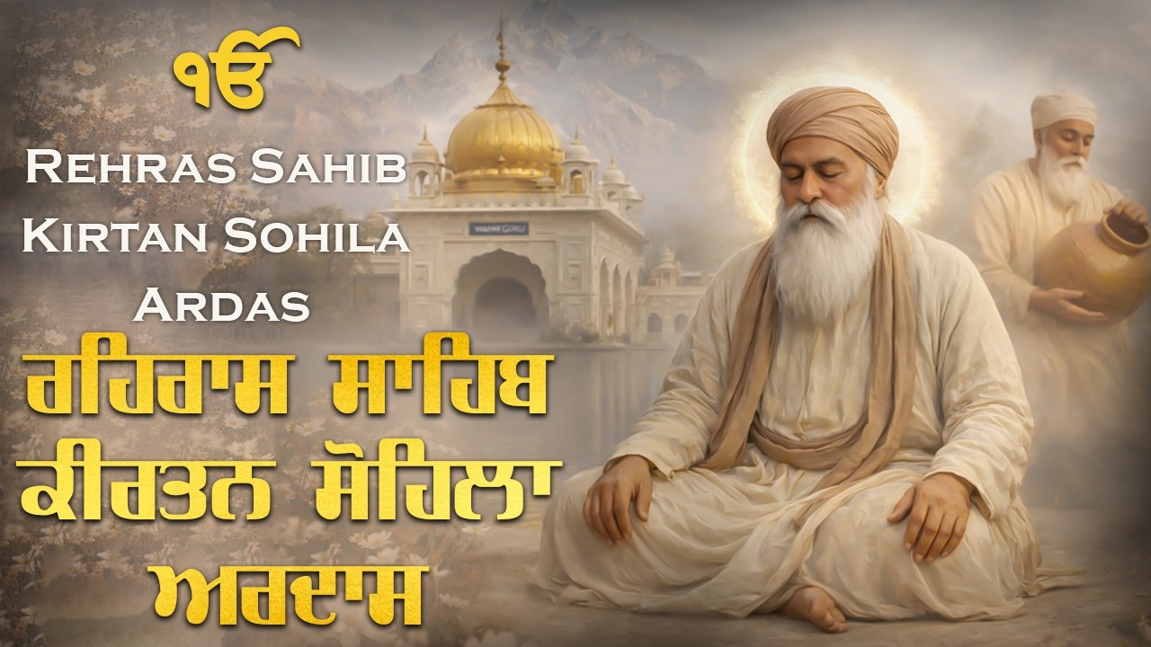 06-02-2026 Rehras Sahib Path | ਕੀਰਤਨ ਸੋਹਿਲਾ | अरदास - Sikh Ardas | Nitnam 3 Bani Jaap Evening #wmk