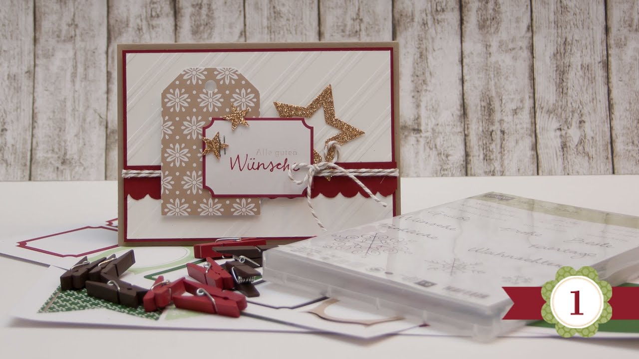 DIY - 12 Karten bis Weihnachten - #01 - Stampin' Up!