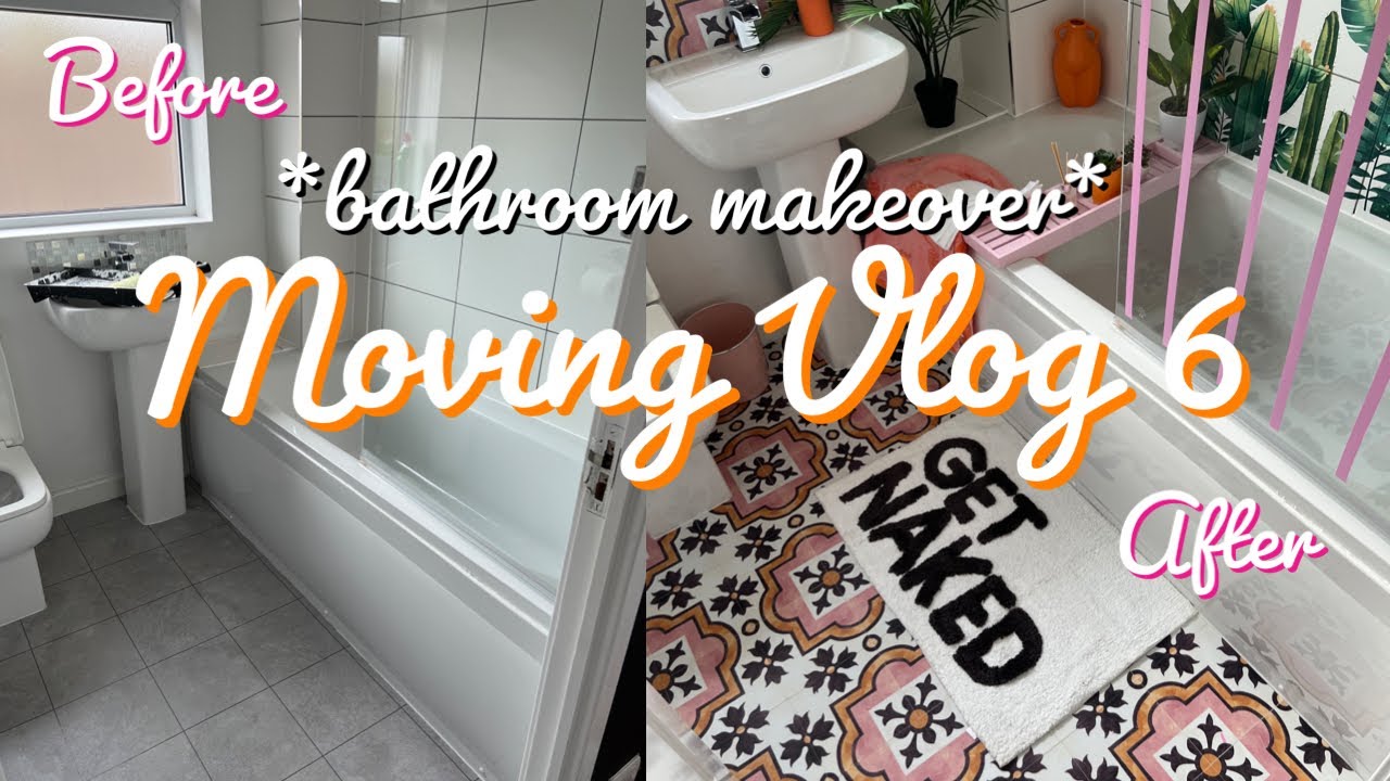Moving Vlog 6 🏡 - bathroom decor haul, bathroom makeover & making the bed!