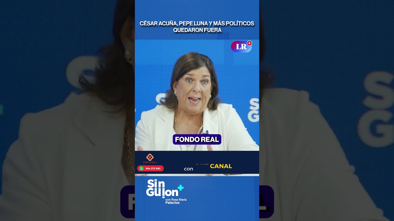 C&Eacute;SAR ACU&Ntilde;A, PEPE LUNA Y M&Aacute;S POL&Iacute;TICOS QUEDARON FUERA #SinGuion #shorts