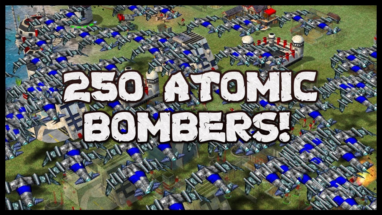 EMPIRE EARTH: 250 ATOMIC BOMBERS VS HARD AI - EPIC!