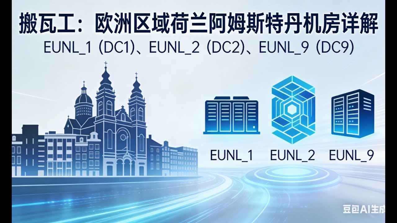 搬瓦工：欧洲区域荷兰阿姆斯特丹EUNL_1（DC1）、EUNL_2（DC2）及EUNL_9（DC9）机房详解