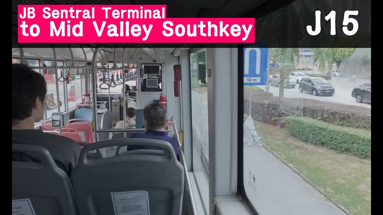 Bus Service J15 (BAS.MY) from JB Sentral to Mid Valley Southkey