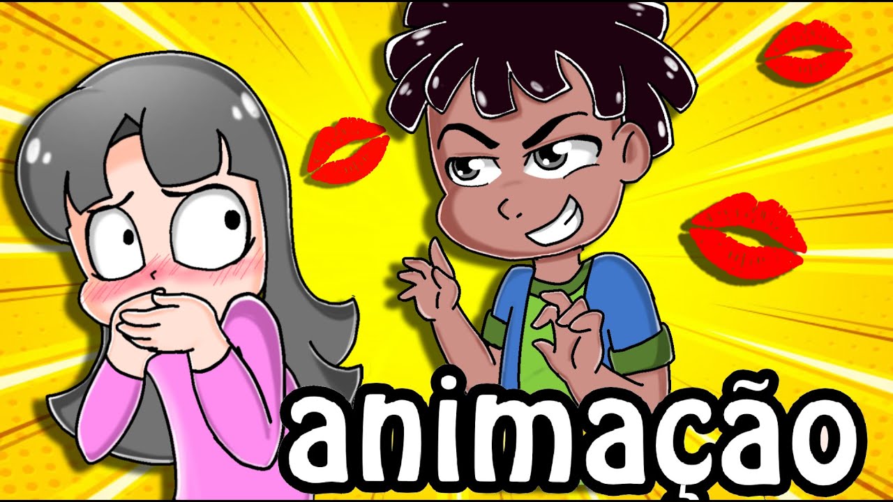 PASSEI VERGONHA DANDO MEU PRIMEIRO BEIJO! *Hist&oacute;ria Animada*