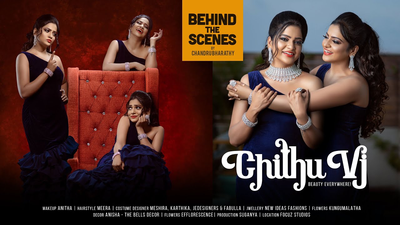 Chithu VJ - 3 Look Photoshoot with ChandruBharathy - Behind the Scenes : தமிழில்