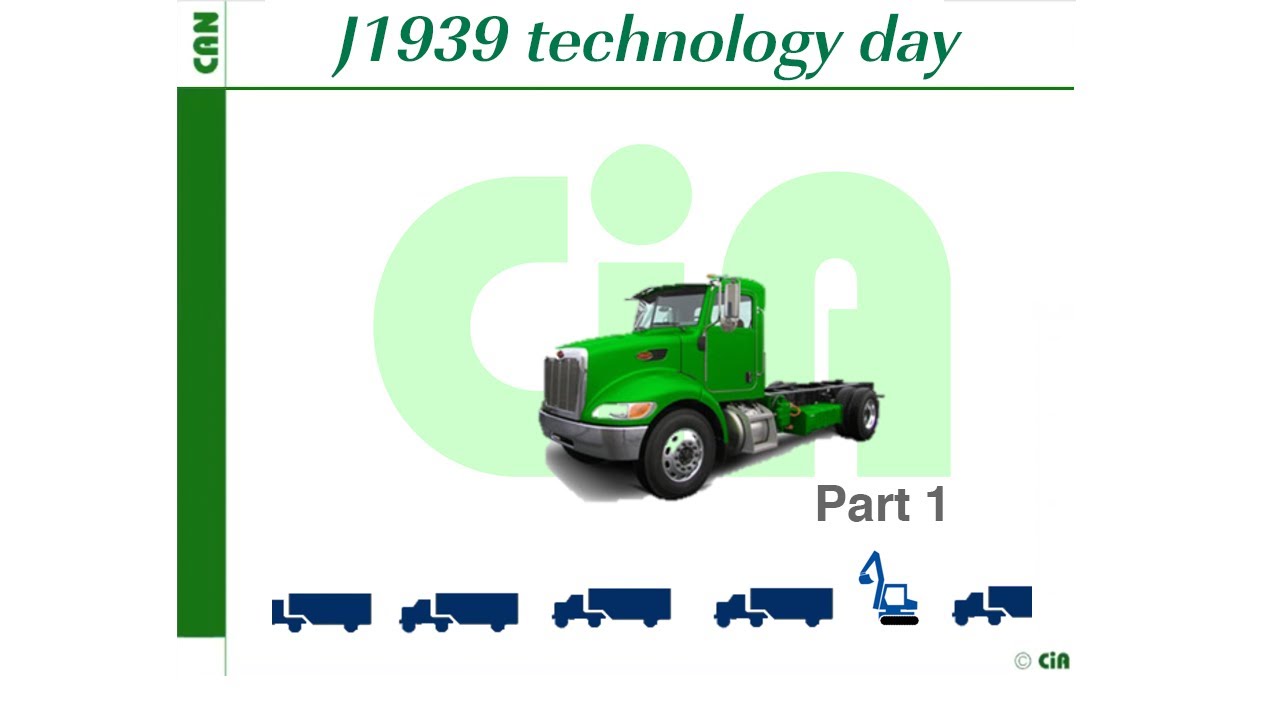 Welcome and overview - J1939 technology day 2021