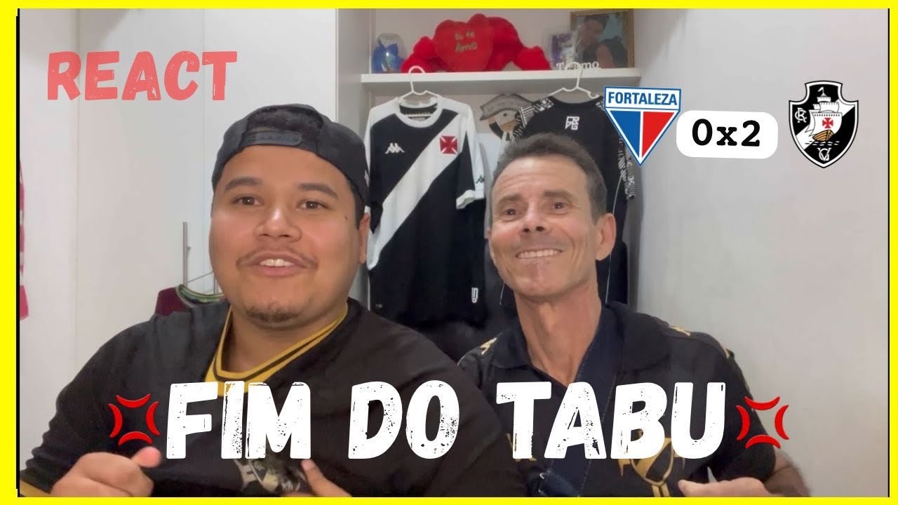 O VASCO É PRA QUEM ACREDITA E FOI NA RAÇA - FORTALEZA 0x2 VASCO - REACT DO SANDRINHO 
