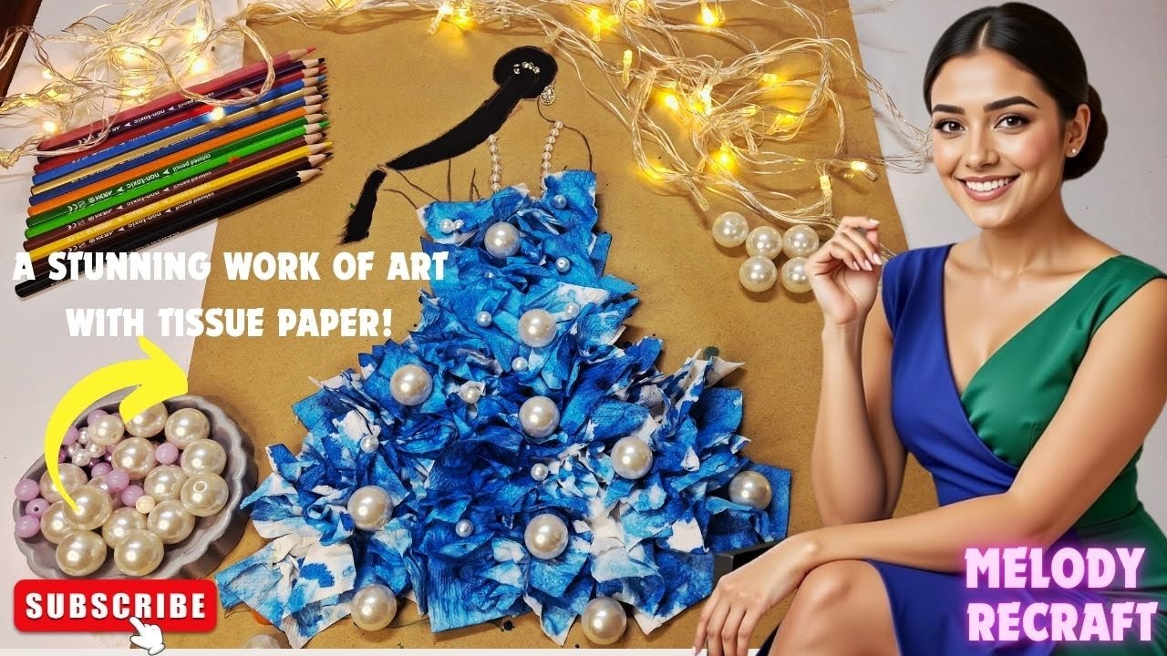 My Heartfelt Tissue Paper Dress PaintinMade with Love & Zero Waste