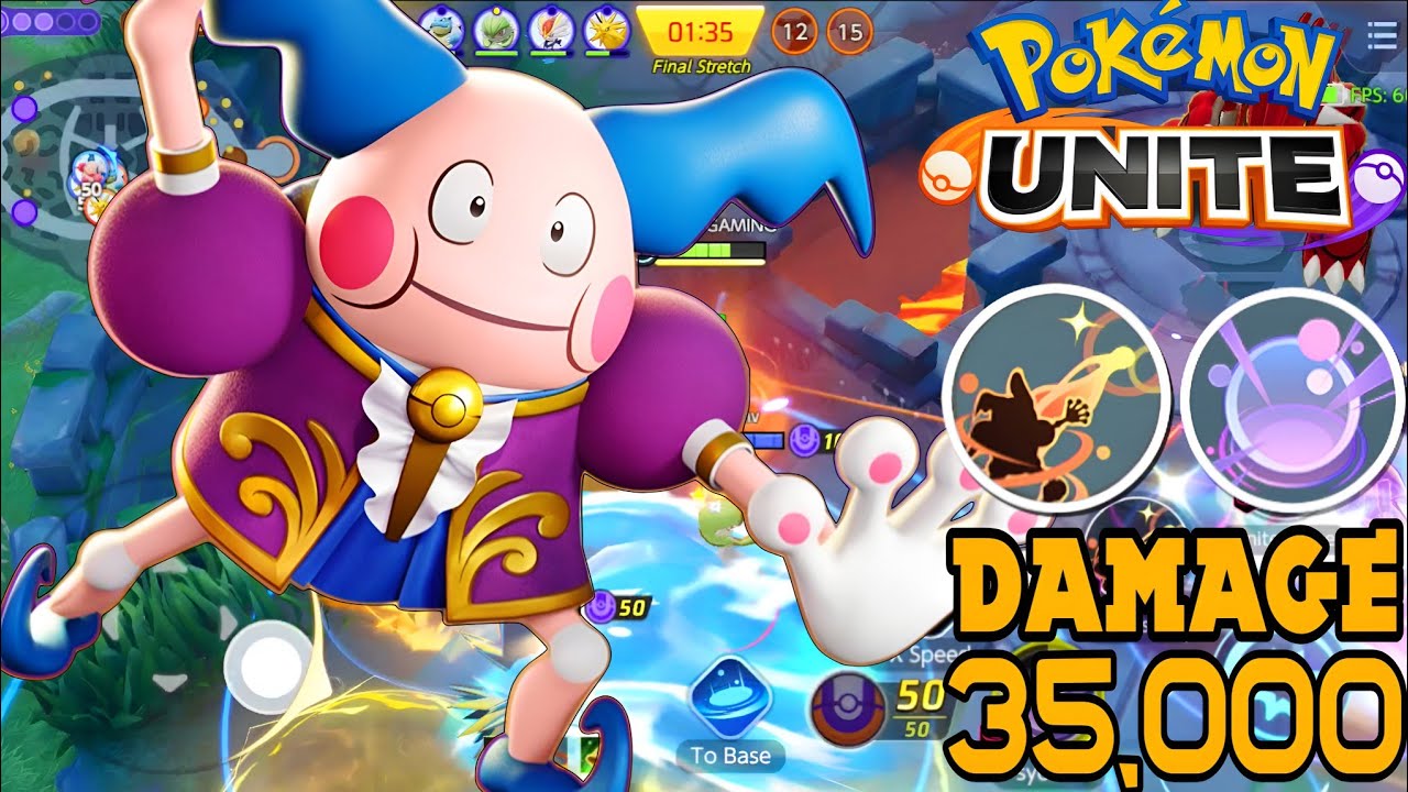 Pokemon Unite S34 Mr.Mime 5 Kills Legend Solo Queue 35K Damage Random Gameplay Hindi 2026