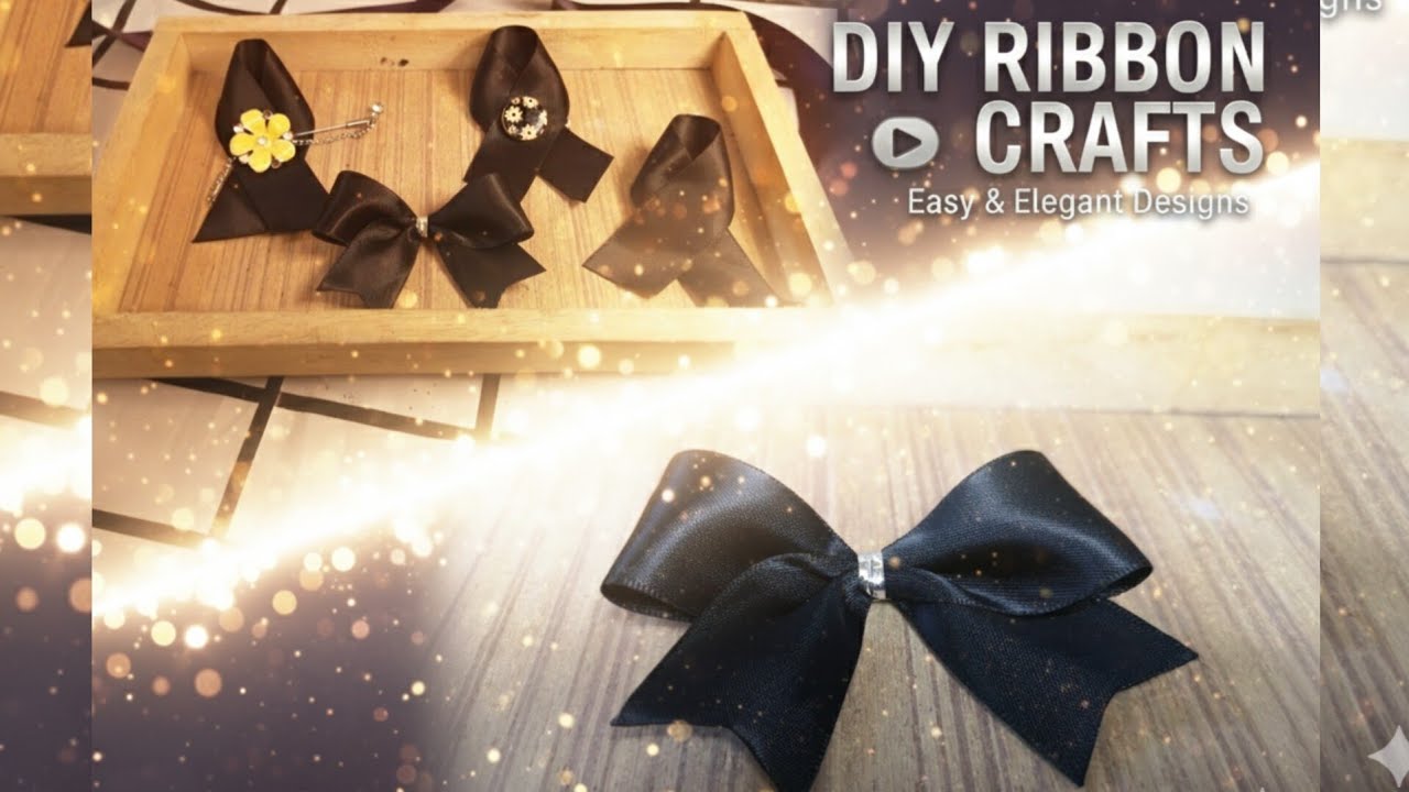 Diy สอนทำเข็มกลัดไว้ทุกข์ แบบที่3 ทำเองได้ใน 5 นาที จากของใช้ใกล้ตัว โบว์ ริบบิ้น