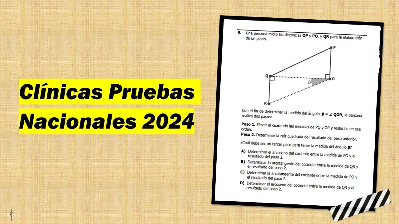 Aplicación de Razones Trigonométricas y Teorema de Pitágoras | Pruebas Nacionales