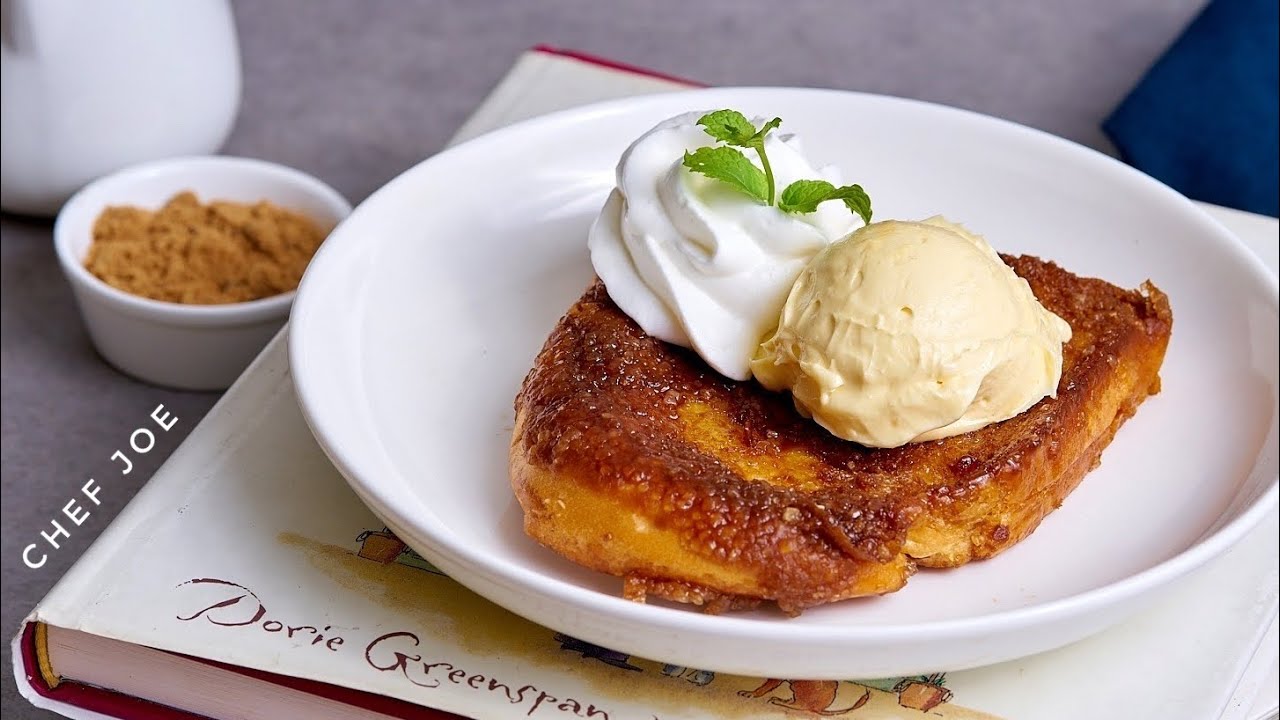 ท๊อฟฟี้โทสต์ แค่มีขนมปัง เนย น้ำตาล ก็ได้เมนูคาเฟ่แล้ว Toffee Toast ท๊อฟฟี่เค้ก ทำขนมกับเชฟโจ Ep.40