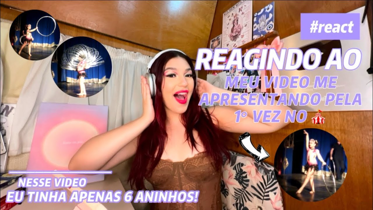 REAGINDO A MINHA ESTREIA NOS PALCOS 🎪 *com apenas 6 aninhos*