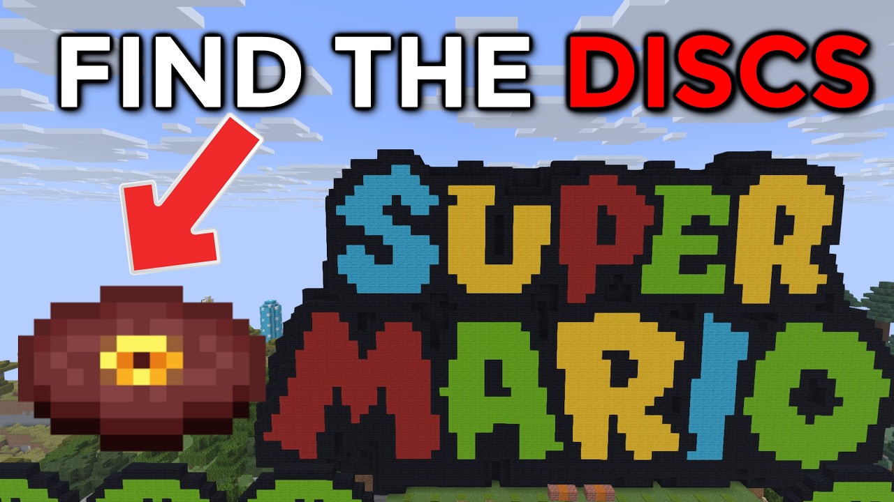 Can YOU Find the Hidden Discs in Minecraft? (Super Mario Mash-Up Pack)