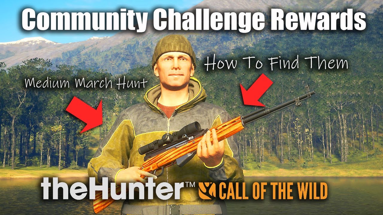 Medium March Hunt Community Challenge Rewards - Skins / Camos - theHunter Call Of The Wild