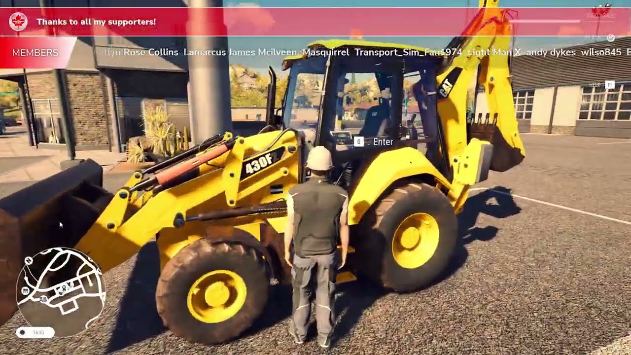 Construction Simulator — Первый опыт укладки дорожного покрытия