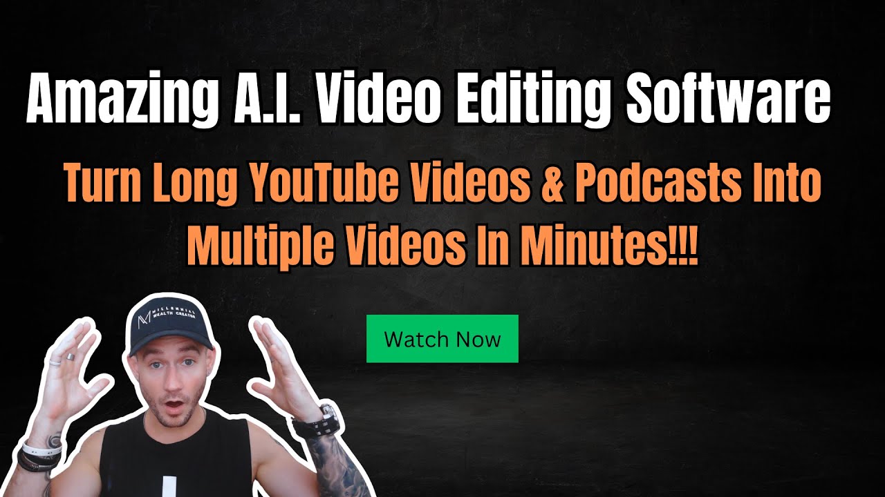 🔥Amazing A.I. Video Editing Software For Segmenting Long YouTube Videos and Podcasts