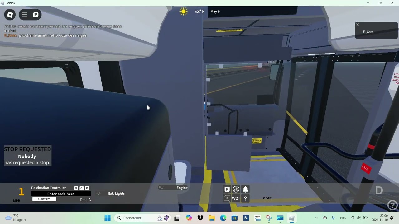 Roblox TheMontrealDev S`workshop Driveing on 165 cote des neiges