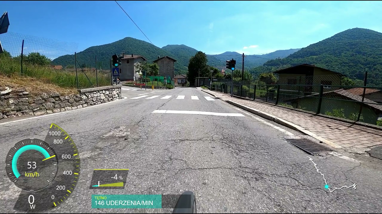 Como road bike downhil, San Fedele Intelvi to Argengo