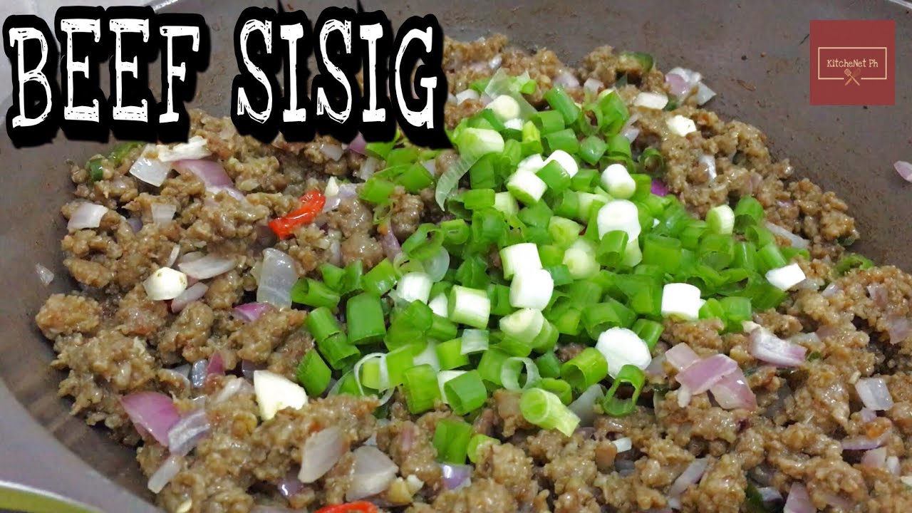 How to Cook Beef Sisig | KitcheNet Ph